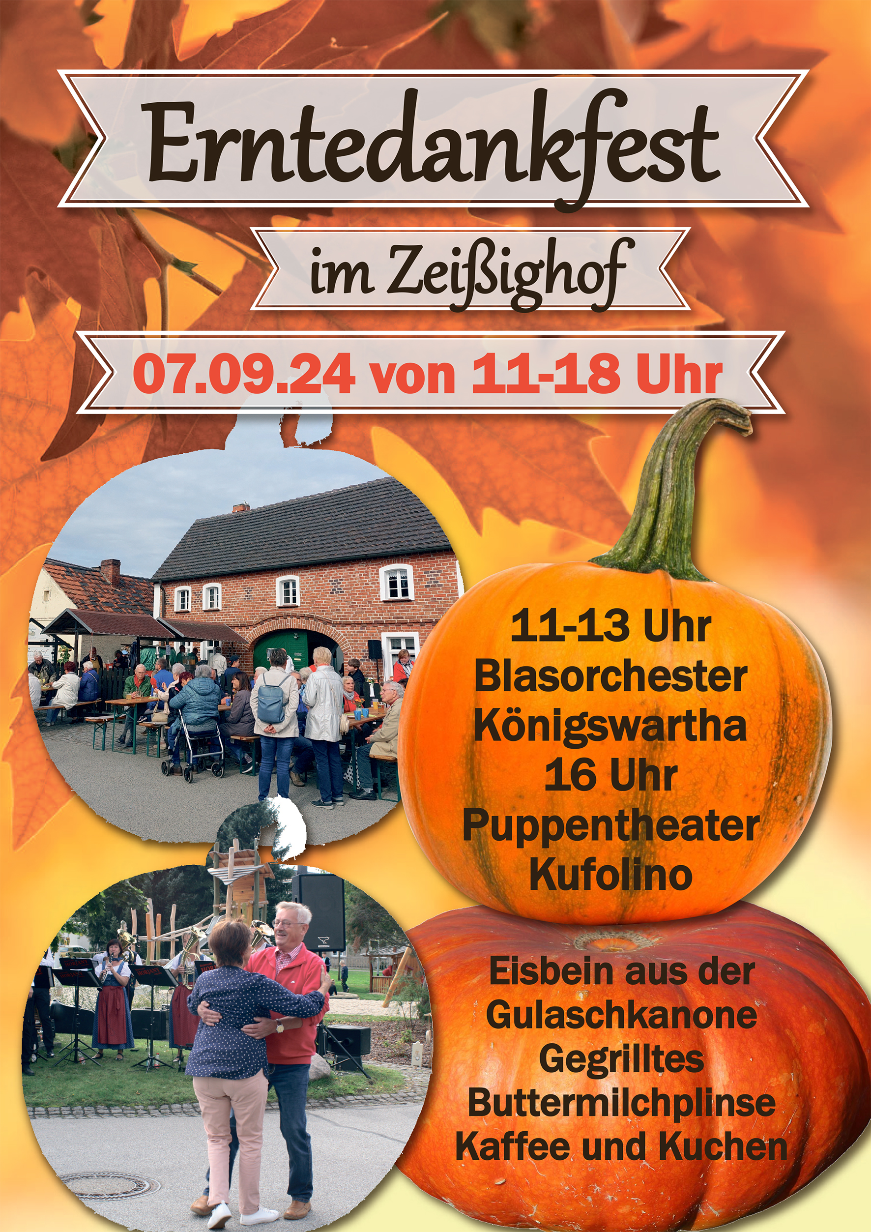 Erntedankfest am 07.09.24