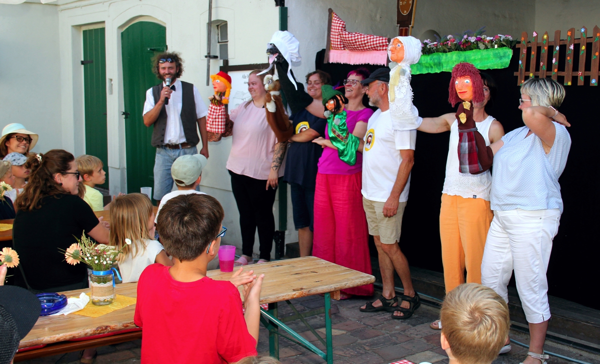 Schwitzen beim Erntedankfest im Zeißighof